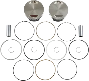 Wiseco K1757 K Piston Kit (110ci., Flat Top) - Standard Bore 4.000in., 10.5:1 Compression