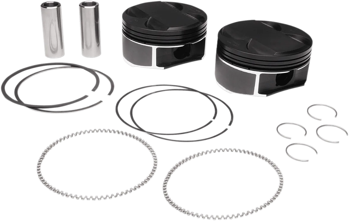 Wiseco K2801 K Black Edition Piston Kit (121ci., Negative -6.0cc ) - 4.125in. Bore -11:1 Compression