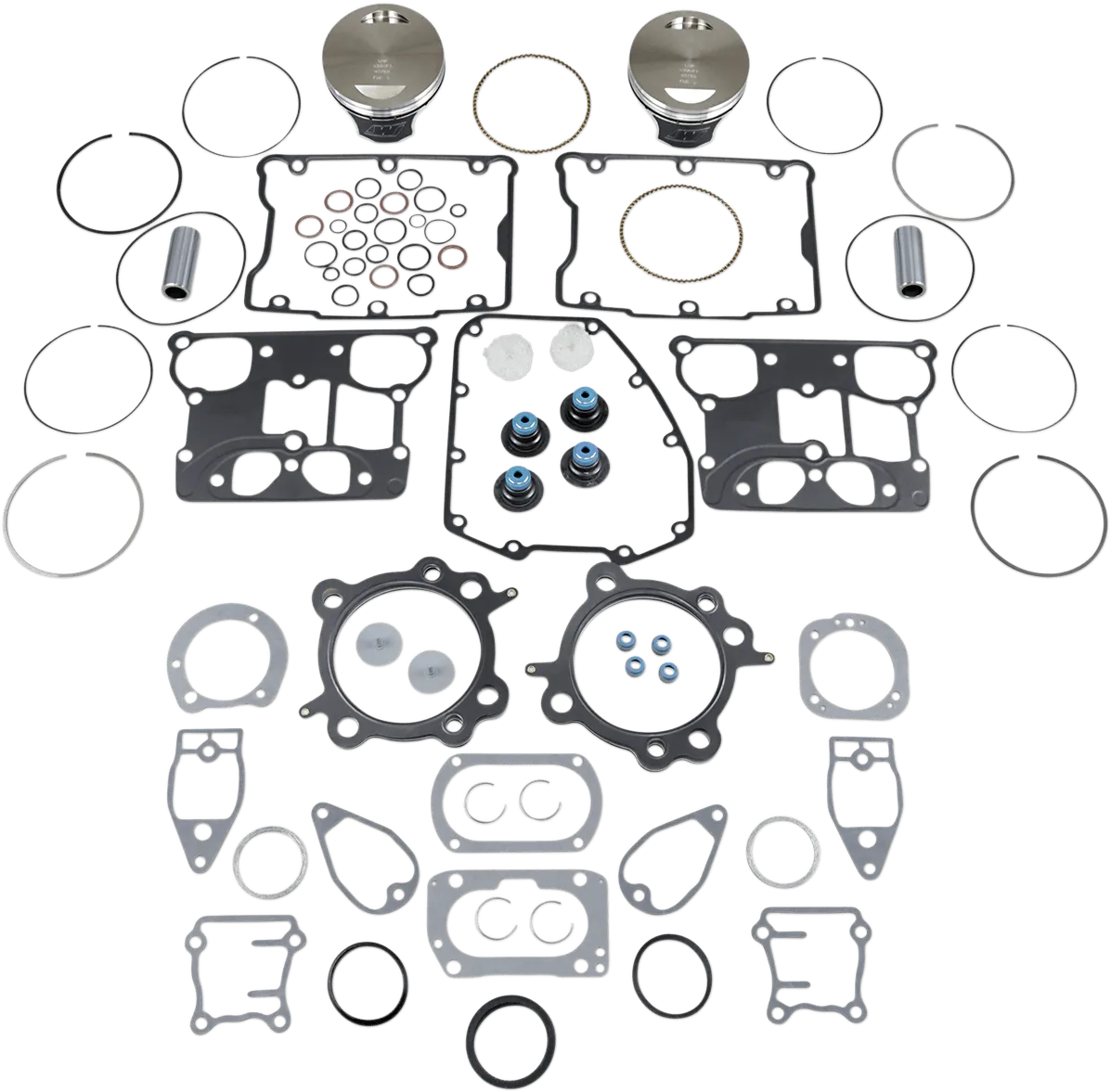 Wiseco VT2721 VT Piston Kit (95ci., Flat Top) - .010in. Oversize to 3.885in., 9:1 Compression