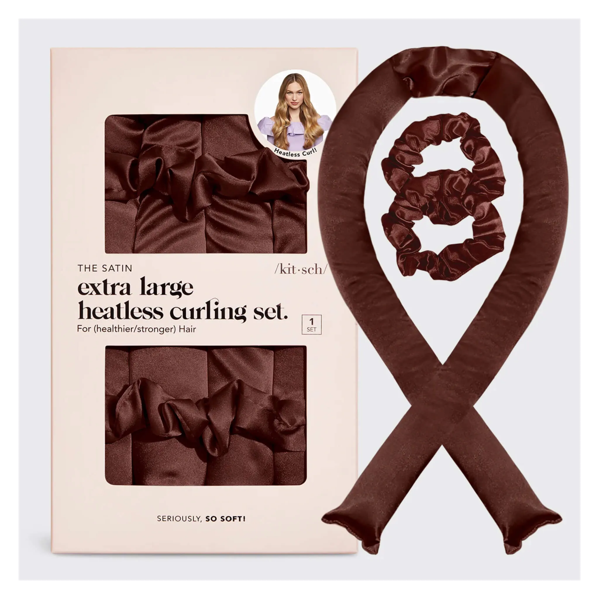 XL Satin Heatless Curling Set